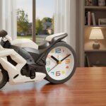Motorcycle Bike Shape Portable Alarm Clock - Image 3