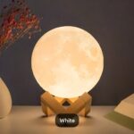 High Quality Multicolor Moon Light with Wooden Stand (15Cm) - Image 4
